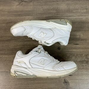 New Balance 927 Shoes Size 8.5 MW927WT Womens White Leather Walking